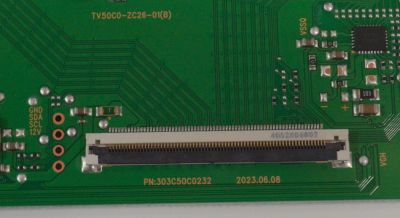 T-CON PARA TV ONN ORIGINAL / NUMERO DE PARTE 513C50C0M62 / TV50C0-ZC26-01 / TV50C0-ZC26-01(B) / 303C50C0232 / M62/9657-04656 / 20240604 / 2130006201 /  PANEL V650DJB-Q02 (D2) / DISPLAY V650DJB-Q02 REV.D2 / MODELO 100012587 65" - Imagen 3