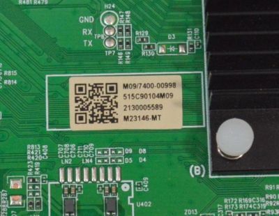 MAIN PARA TV ONN ORIGINAL 4K UHD HDR ROKU TV / NUMERO DE PARTE 515C90104M09 / MT90104-ZC01-01 / M09/7400-00998 / 2130005589 / M23146-MT / KB6160A / 2E08827B2 / DISPLAY JE695R3HD2L / MODELO 100012588 70" - Imagen 3