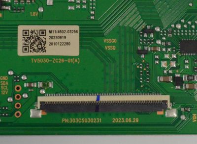 T-CON PARA TV ONN ORIGINAL / NUMERO DE PARTE 513C5030M11 / TV5030-ZC26-01 (A) / TV5030-ZC26-01(A) / 303C5030231 / M11/4502-03256 / 20230919 / 2010122280 / MODELO 100012585 50" - Imagen 2