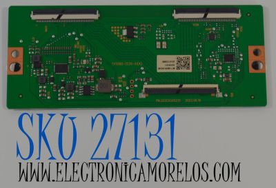 T-CON ORIGINAL PARA TV ONN / NUMERO DE PARTE 513C55B0M71 / TV55B0-ZC26-01(A) / 303C55B0231 / M71/4839-04248 / 20240321 / 2010132888 / DISPLAY ST6451D04-9 V2.1 / MODELO 100012587 65"