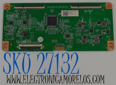 T-CON ORIGINAL PARA TV JVC / NUMERO DE PARTE 513C4953M51 / CCPD_80PIN_GOA_UHD_NOVA V1.2 / M51/2010091760/17 / 20210601 / 1010525295-01105 / DISPLAY CC500PV7D VER.02 / MODELO LT-50MAW705