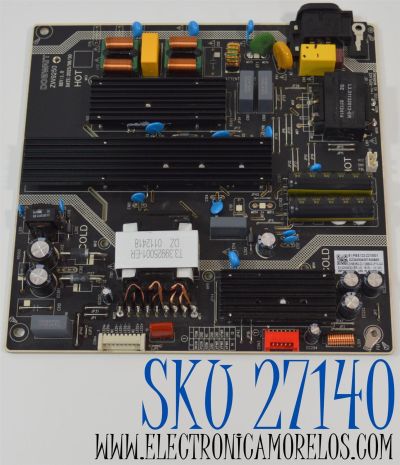 FUENTE DE PODER ORIGINAL NUEVA PARA TV YANDEX TV / NUMERO DE PARTE 81-PBE122-Z215001 / ZW9250 / E3.92508092-ER / ZW9250 REV:1.0 / ZW9250-D-128600-P10-04 / WP24040074 / WP24040074 / CQC21134290602 / MODELO 65YNDX-00077