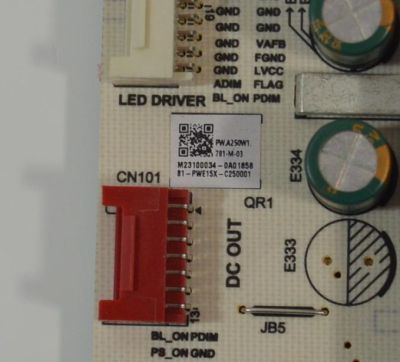 FUENTE DE PODER ORIGINAL NUEVA PARA TV AMAZON OMNI SERIES / NUMERO DE PARTE 81-PWE15X-C250001 / PW.A250W1.781 / PW.A250W1.781-M-03 / PW.A250W1 781-M-03 / E173873 / E56334 / SHG6004C / 20190909 / MODELO QL65F601A - Imagen 3