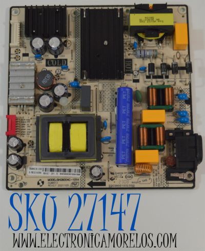 FUENTE DE PODER ORIGINAL NUEVA PARA TV TCL / NUMERO DE PARTE 81-PBE152-H167001 / SHG6004C-101H / DLBB513 / SHG6004C / SHG6004C105-101HC / 210211105 / CQC09001032300 / E148158 / MODELO 55CF630
