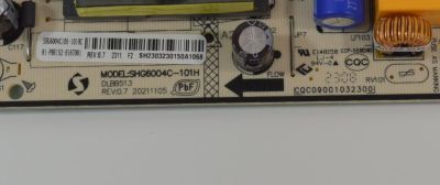 FUENTE DE PODER ORIGINAL NUEVA PARA TV TCL / NUMERO DE PARTE 81-PBE152-H167001 / SHG6004C-101H / DLBB513 / SHG6004C / SHG6004C105-101HC / 210211105 / CQC09001032300 / E148158 / MODELO 55CF630 - Imagen 2