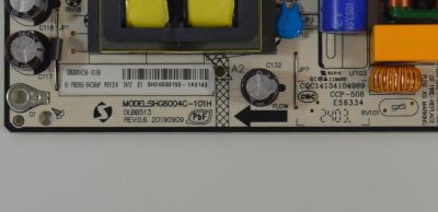 FUENTE DE PODER ORIGINAL NUEVA PARA TV HKPRO / NUMERO DE PARTE 81-PBE055-H4C56AP / SHG6004C-101H / SHG6004C56-101HA / SHG6004C / DLBB513 / 20190909 / CQC14134104969 / PANEL LVU580PADX / DISPLAY CC580PV6D / MODELOS HKP58UHD7 / 50PFL5765/F8 / 55PFL6775/F8 - Imagen 2