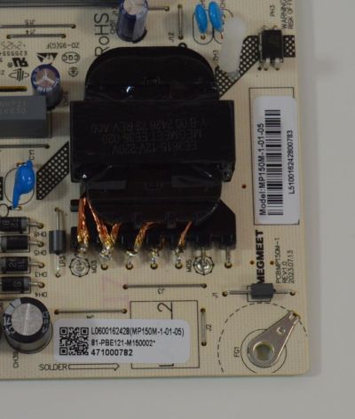 FUENTE DE PODER ORIGINAL NUEVA PARA TV PHILIPS / NUMERO DE PARTE MP150M-1-01-05 / 81-PBE121-M150002 / MP150M-1 / 471000782 / MP150M-1 REV:1.0 / MODELO 65PUL6653 / 65PUL6653/F8 - Imagen 3