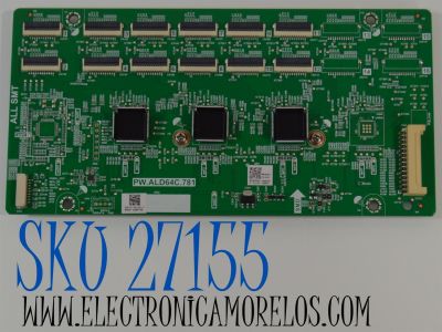 LED DRIVER ORIGINAL NUEVA PARA TV AMAZON FIRE TV / NUMERO DE PARTE 81-BLI12X-C900001 / PW.ALD64C.781 / PW.ALD64C.781-M-01 / PW.ALD64C 781-M-01 / M23020240 / 2605V66B0 / E203640 / MODELO QL50F601A