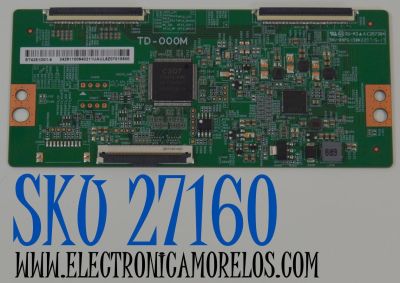 T-CON ORIGINAL NUEVA PARA TV AMAZON OMNI SERIES / NUMERO DE PARTE 34291100940211 / TD-000M / ST4251D01-5 / 34.29110.094 / 34291100940211UAUL / E257384 / MODELO K24NE5 55'' PULGADAS