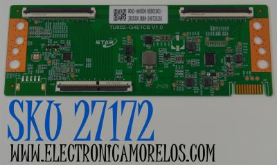 T-CON ORIGINAL PARA TV ONN / NUMERO DE PARTE 9043-446500 / TU602--G4E1CB V1.0 / 9043-446500-BE001001 / JRX03011RA-240725251 / DISPLAY HV650QUB-F70 / MODELO 100012587 65"