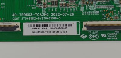 T-CON ORIGINAL NUEVA PARA TV JVC / NUMERO DE PARTE M8-68T603-TC01 / 40-TRD603-TCA2HG / ST5461D12-6 / ST5461D12-6/ST6461D06-3 / DMP9009352 / ST5461D12-6 / ST6461D06-3 / PANEL LVU550CSDX / DISPLAY ST5461D12-6 VER.2.2 / MODELOS SI55URF / 55PUL7973/F7 - Imagen 3