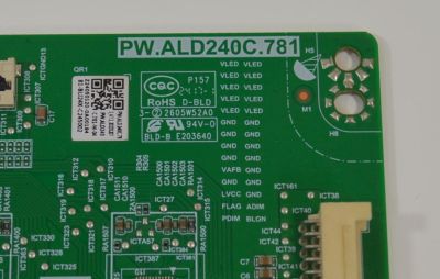 LED DRIVER ORIGINAL PARA TV PANASONIC / NUMERO DE PARTE 81-BLI24X-C245002 / PW.ALD240C.781 / PW.ALD240C.781-M-04 / PW.ALD240C.781_A7.1_2 / E203640 / 2605W52A0 / 231207 / PANEL LVU650CSDX E0340 / DISPLAY ST6451D07-2 Ver.2.1 / MODELO TX-65MX950E - Imagen 2