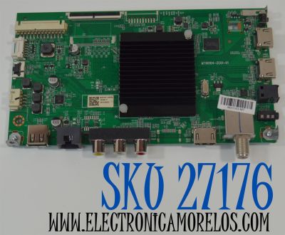 MAIN ORIGINAL PARA TV ONN ROKU 4K UHD HDR / NUMERO DE PARTE 515C90104M10 / MT90104-ZC01-01 / M10/1611-00416 / 20240117 / 2010128233 / M23163-MT / DISPLAY ST7461D03-2 VER.2.3 / MODELO 100044717 75"