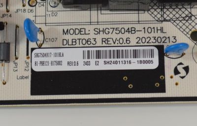 FUENTE DE PODER ORIGINAL NUEVA PARA TV PHILIPS / NUMERO DE PARTE 81-PBE121-H175002 / SHG7504B-101HL / DLBT063 / SHG7504B17-101HLA / CQC14134113193 / DLBT063 REV:0.6 / E317642 / 20230213 / MODELO 65PUL6653 / 65PUL6653/F8 - Imagen 2