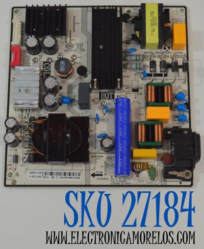 FUENTE DE PODER ORIGINAL NUEVA PARA TV PHILIPS / NUMERO DE PARTE 81-PBE152-H165003 / SHG6004C-101HL / DLBT054 / SHG6004C26-101HLB / DLBT054 REV:0.4 / CQC14134113193 / E317642 / 20220720 / MODELO 55PUL6653 / 55PUL6653/F8