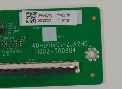 T-CON ORIGINAL PARA TV TCL / NUMERO DE PARTE 30840-000102 / 40-DRIV01-ZJA2HG / 11602-500884 / GTC500028D / E503744 / 2E13644A0 / 19001227631 / PANEL LVU980NDJL / DISPLAY ST9751D01-4 VER.2.2 / BOARD ST9751D01-1-XRL-1 /  MODELO 98Q651G / 98Q671G / 98Q672G - Imagen 2
