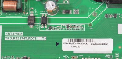 MAIN FUENTE COMBO ORIGINAL PARA TV SMART TV  LG. / NUMERO DE PARTE SVS4RT8704-MA200CK / TPD.RT2874T.PD781 / 4RT874C5 / TPD.RT2874T.PD781(T) / MDLU9008374 / 2605Y08A0 - Imagen 2