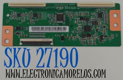 T-CON ORIGINAL NUEVA PARA TV PHILIPS / NUMERO DE PARTE 2601620057400 / PT430CT03-14-C-4 / MYHKC / 2601620057400C / E188441 / PANEL LVF430HKDX E0065 / DISPLAY PT430CT03-14 / MODELOS HKP43R01 / HKP43R02 / WR43EX2300 / 43PFL4775 / 43PFL4775/F7 A CC2