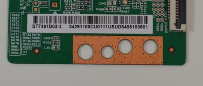 T-CON ORIGINAL NUEVA PARA TV SHARP / NUMERO DE PARTE 34291100CU / 34291100CU0111USU / 34.29110.0CU / TD-000P / ST7461D03-2 / 34291100CU0111 / J68504PF260A2-23 / PANEL K750WDJ10HE / DISPLAY ST7461D03-2 VER.2.3 / MODELO 4T-C75EL8UR - Imagen 2