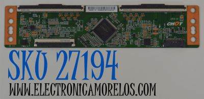 T-CON ORIGINAL NUEVA PARA TV HISENSE / NUMERO DE PARTE E3CCBB5000150 / CV500U2-T01 / PANEL TPT500 / MODELOS NS-50F501NA22 / HKP50RUHD2 / E4STA5017 / D50-F1 / WE50UT4108 / ONA50UB19E05 / 50R6E / LC-50Q7180U / 50PFL4864 / Q50UST1 / 50S421 / 50S423 / 50S425