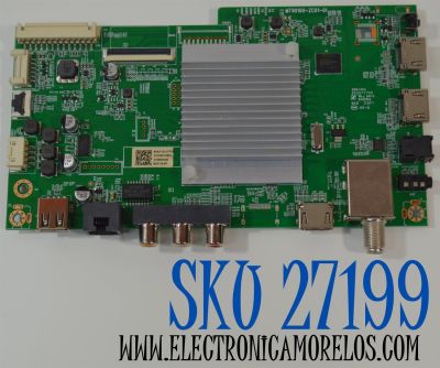 MAIN ORIGINAL PARA TV ONN ROKU 4K UHD HDR / NUMERO DE PARTE  515C90100M16 / MT90100-ZC01-01 / M16/7122-01719 / 2130005346 / M23118-MT / KB6160A / 2E05777D0 / 2E02777DO / DISPLAY JE695R3HDL / MODELO 100012588 70"