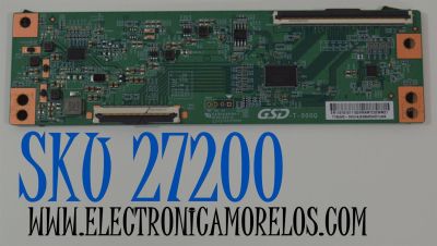 T-CON ORIGINAL PARA TV ONN / NUMERO DE PARTE T70UHD-SVU1 / GSD-T-000Q / E230435 AH-1 / E637E4006DA / JE695R3HDL / ER110101011102 / HRAM7C02WM21 / DISPLAY JE695R3HDL / MODELO 100012588 70"