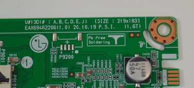 MAIN ORIGINAL PARA TV LG 4K UHD HDR SMART TV / NUMERO DE PARTE EBU66445801 / EAX69462206(1.0) / EAX69462206 / 66445801 / MODELO 50UP8000PUA / 50UP8000PUA.BUSYLJM - Imagen 2