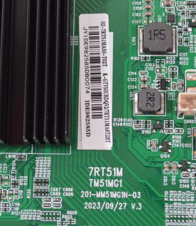 MAIN FUENTE COMBO ORIGINAL NUEVA PARA TV KALLEY 4K UHD HDR GOOGLE TV / NUMERO DE PARTE 02-7RT51MA50-T02T / 7RT51M / TM51MG1 / 201-MM51MG1N-03 / 7RT51MA8T2BT / IDE982585D / V8-GT51MGL-0015199.0002 / V8-GT51MGL-0015199 / MODELO K-GTV50UHDQV2 - Imagen 3