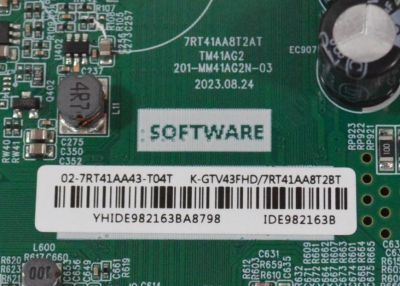 MAIN FUENTE COMBO ORIGINAL NUEVA PARA TV KALLEY GOOGLE TV / NUMERO DE PARTE 02-7RT41AA43-T04T / 7RT41AA8T2AT / TM41AG2 / 201-MM41AG2N-03 / IDE982163B / 7RT41AA8T2BT / V8-GT41AGL-0012061 / CQC22001333052 / V8-GT41AGL-0012061.0005 / MODELO K-GTV43FHD - Imagen 4