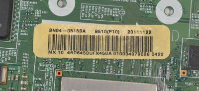 MAIN ORIGINAL PARA TV SAMSUNG FULL HD / NUMERO DE PARTE BN94-05153A / BN41-01587E / BN41-01587 / BN97-05205E / BN9405153A / PANEL LTJ460HW01-B / MODELO UN46D6450 / UN46D6450UFXZX H302 - Imagen 3