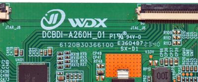 T-CON ORIGINAL PARA TV EVL / NUMERO DE PARTE T650QVN07.5 / DCBDI-A260H-01 / 6120B30366100 / 8T03D30 / 8T03D30431AUX / E360487 / 23100901500247 / DCBD1-A260H-01 / PANEL T650QVN07.5 / DISPLAY T650QVN07.5 / MODELO 65EVLS4 - Imagen 3