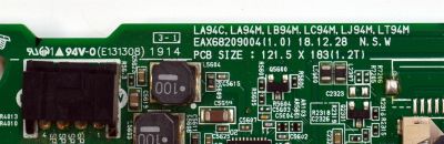 MAIN ORIGINAL PARA TV LG FULL HD / NUMERO DE PARTE EBU65672208 / EAX68209004 / EAX68209004(1.0) / 65672208 / PANEL HC430DUN / DISPLAY LC430DUY (SH)(A3) / MODELO 43LM6300PUB / 43LM6300PUB.BWMYLJM - Imagen 3