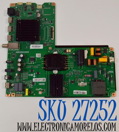 MAIN FUENTE COMBO ORIGINAL PARA TV ELEMENT XUMO TV 4K UHD HDR / NUMERO DE PARTE 9011-240038-WC2010GK / TPD.T962D4.PC761 (T) / 9011-240038-WC2010GK-CV /TE9011ARA0-24603M07291 /M24050254 / Q24076-KT / PANEL K430WDJ1 / DISPLAY HV430QUB-F70 / MODELO E550AE43C