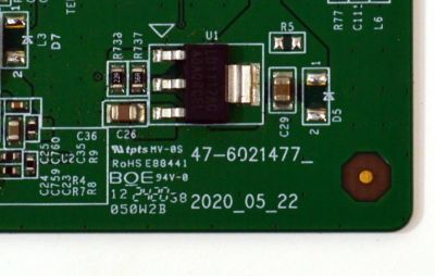T-CON ORIGINAL PARA TV ELEMENT XUMO TV / NUMERO DE PARTE 44-9771766G / 47-6021477 / HV430QUBF70 / ET4A4645641 / 47-6021477_2020_05_22 / PANEL K430WDJ1 / DISPLAY HV430QUB-F70 / MODELO E550AE43C - Imagen 3
