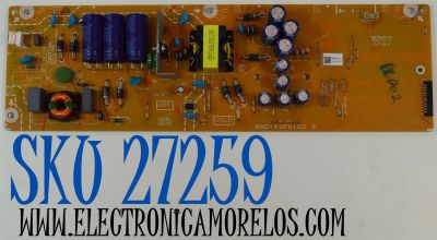 FUENTE DE PODER ORIGINAL PARA TV PHILIPS / NUMERO DE PARTE  ADLR0023 / BAD1R0F01 02 3 / P000079111 / PANEL UCFR3XT-G035 / DISPLAY HV550QUB-F70 REV.2.0 / MODELO 55PUL7552 / 55PUL7552/F7