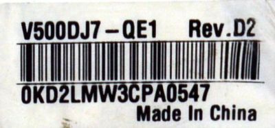 MAIN ORIGINAL PARA TV PHILIPS 4K UHD HDR GOOGLE TV / NUMERO DE PARTE AH7UZ011 / BAH78ZG0201 1 / H7UZ / AH7UZUT-50UX / DISPLAY V500DJ7-QE1 REV.D2 / MODELO 50PUL7552/F7 / 50PUL7552/F7 A - Imagen 2