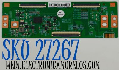 T-CON ORIGINAL PARA TV PHILIPS / NUMERO DE PARTE 260157007540 / NPT500GT04-1_V2.0 / PT500GT04-1 / LGE412 ABB07 / PANEL HK550WLEDM-JH4WH / DISPLAY PT550GT05-1 VER.2.0 / BOARD PT550GT03-1-XL-1 / PT550GT03-1-XR-1 / MODELO 55PUL6643/F7