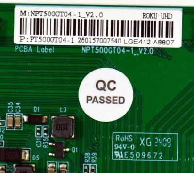 T-CON ORIGINAL PARA TV PHILIPS / NUMERO DE PARTE 260157007540 / NPT500GT04-1_V2.0 / PT500GT04-1 / LGE412 ABB07 / PANEL HK550WLEDM-JH4WH / DISPLAY PT550GT05-1 VER.2.0 / BOARD PT550GT03-1-XL-1 / PT550GT03-1-XR-1 / MODELO 55PUL6643/F7 - Imagen 2