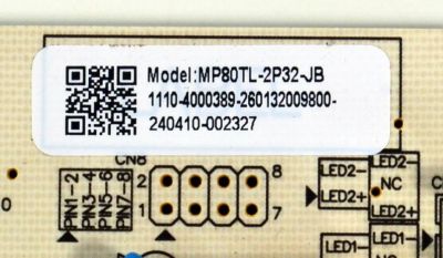 FUENTE DE PODER ORIGINAL PARA TV PHILIPS / NUMERO DE PARTE 260132009800 / MP80TL-2P32-JB / 1110-4000389 / 240410-002327 / PANEL HK430WLEDM-JH5UH / PT430GT03-1 VER.1.0 / BOARD PT430GT03-1-XL-1 / PT430GT03-1-XR-1 / MODELO 43PUL6643/F7 - Imagen 3