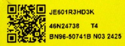 MAIN ORIGINAL PARA TV SAMSUNG 4K UHD / NUMERO DE PARTE BN96-58677P / BN41-03231A / BN41-03231 / KANT_SUZE_DU7000 / BN9658677P / PANEL CY-BD060HGSV1H / DISPLAY JE601R3HD3K / BN96-50741B / MODELO UN60DU6900FXZA / UN60DU6900FXZA UA01 - Imagen 4