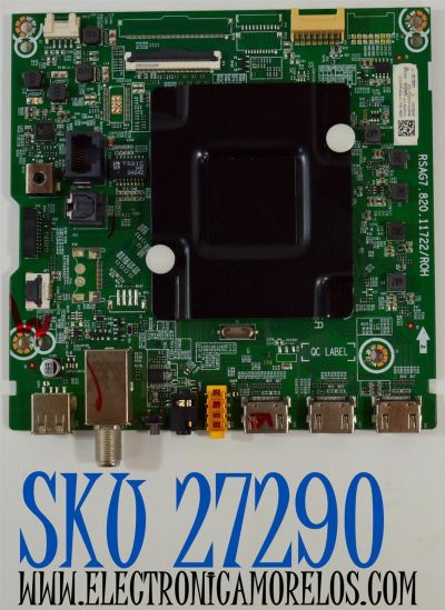 MAIN ORIGINAL PARA TV HISENSE 4K UHD HDR ROKU TV / NUMERO DE PARTE 409941 / RSAG7.820.11722/ROH / 409940 / 85A53HUR(0002) / N2423CQ / PANEL HD850H1U51-TAL6B1\ROH / DISPLAY T850QVN03.4 / MODELO 85R6030N