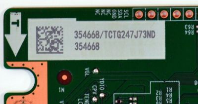 T-CON ORIGINAL PARA TV HISENSE / NUMERO DE PARTE 354668 / RSAG7.820.13799/ROH / TCTG247J73ND / PANEL JHD550H1U62-T0LA / DISPLAY PT550GT08-1 VER.1.0 /  BOARD PT550GT08-1-XL-1 / PT550GT08-1-XR-1 / MODELO 55R6030N - Imagen 2