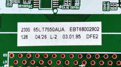 MAIN ORIGINAL PARA TV LG 4K UHD HDR SMART TV / NUMERO DE PARTE EBT68002902 / EAX70043606 / EAX70043606(1.3) / 68002902 / PANEL NC650TQG-VCKHA / ST6451D06-2 VER.2.1 / MODELO 65UT7550AUA / 65UT7550AUA.BUSCLKR - Imagen 4