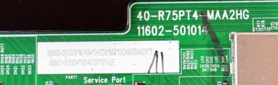 MAIN ORIGINAL PARA TV TCL QLED 4K UHD HDR GOOGLE TV /NUMERO DE PARTE 30800-001208 / 40-R75PT4-MAA2HG / 11602-501014 / R75PT4 / 30801-001204 / V8-R75PT01-LF / PANEL LVU750NDJL / DISPLAY ST7461D03-2 VER.2.3 / BOARD CSU07-XRL-1 / CSU07-XRR-1 / MODELO 75Q691G - Imagen 4
