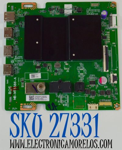 MAIN ORIGINAL PARA TV VIZIO 4K UHD HDR SMARTCAST / NUMERO DE PARTE 21201-04525 / MB-MT5586-A / 1000273956 / S11100027395601977 / PANEL BOEI750WQ1 / DISPLAY HV750QUB-F91 / MODELO V4K75C-0804 / V4K75C-0804 LBSFU8JA