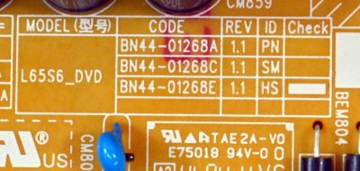 FUENTE DE PODER ORIGINAL PARA TV SAMSUNG / NUMERO DE PARTE BN44-01268E / L65S6_DVD / BN4401268E / PANEL CY-BD065HGSV5H / DISPLAY JR645R3HD1K / BN96-59390A / MODELO UN65DU7200BXZA / UN65DU7200BXZA UG06 / UN65DU7200DXZA / UN60DU7000FXZX - Imagen 2