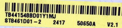MAIN ORIGINAL PARA TV SAMSUNG 4K UHD HDR / NUMERO DE PARTE BN94-18176Z / BN41-03158A / BN97-20769A / BN96-57321C / BN96-52592A / PANEL CY-NC085HGHV2H / DISPLAY ST8461D01-2 V2.1 / BOARD ST8461D01-1-XL-3 / ST8461D01-1-XR-3 / MODELO UN85DU7200BXZA XC02 - Imagen 3