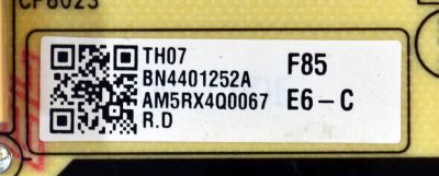FUENTE DE PODER ORIGINAL PARA TV SAMSUNG / NUMERO DE PARTE BN44-01252A / F85E6_CHS / BN4401252A / PANEL CY-NC085HGHV2H / DISPLAY ST8461D01-2 V2.1 / BOARD ST8461D01-1-XL-3 / ST8461D01-1-XM-3 / ST8461D01-1-XR-3 / MODELO UN85DU7200BXZA / UN85DU7200BXZA XC02 - Imagen 2