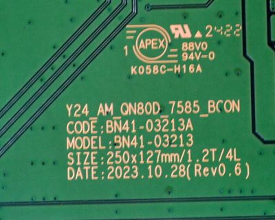 LED DRIVER ORIGINAL PARA TV SAMSUNG / NUMERO DE PARTE BN94-18293A / BN41-03213A / BN41-03213 / BN9418293A / BN97-21263A / DFVC2422 / BN41-03213A-006 / PANEL CY-TD085FMAV2H / DISPLAY T850QVN04.3 / BN96-58275A / MODELO QN85QN85DDFXZA / QN85QN85DDFXZA AA01 - Imagen 4