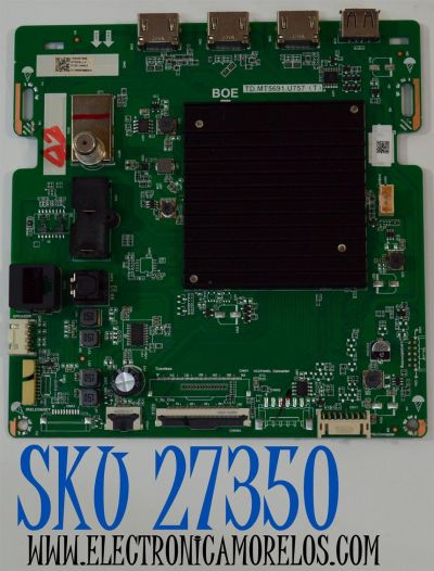 MAIN ORIGINAL PARA TV VIZIO 4K UHD HDR SMARTCAST / NUMERO DE PARTE 21201-04443 / TD.MT5691.U757 (T) / 1000267868 / S11100026786802916 / PANEL BOEI750WQ1 / DISPLAY HV750QUB-F92 / MODELO M75Q6X-L4 / M75Q6X-L4 LBSFV9GA